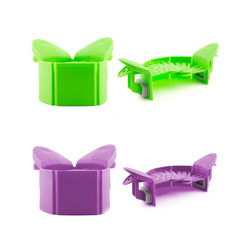 Clip-On Silicone Strainer – No-Spill Easy Cooking