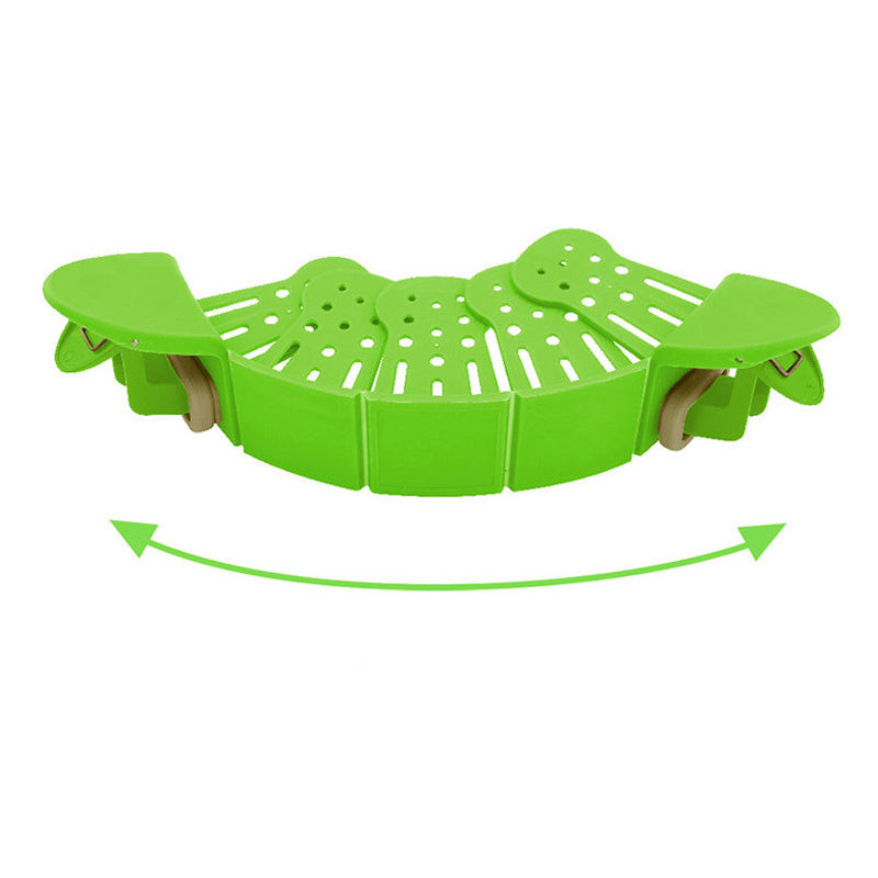 Clip-On Silicone Strainer – No-Spill Easy Cooking