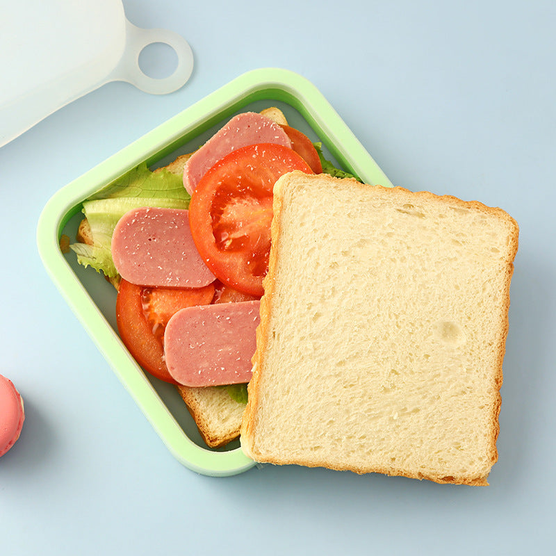Reusable Silicone Bento Box for Sandwich Lovers