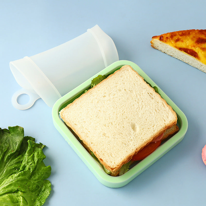 Reusable Silicone Bento Box for Sandwich Lovers