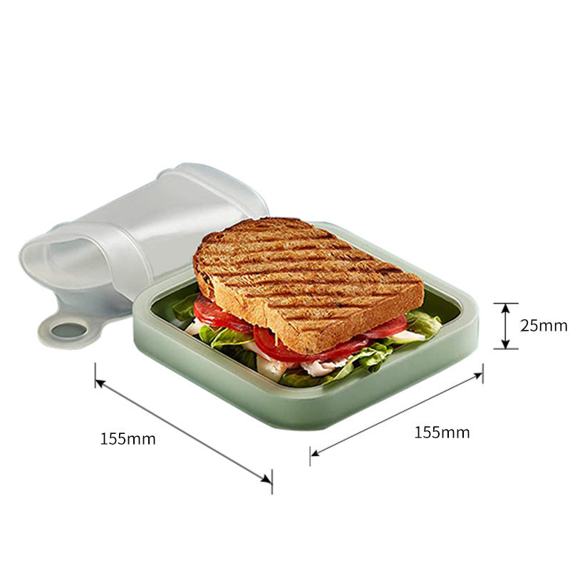 Reusable Silicone Bento Box for Sandwich Lovers