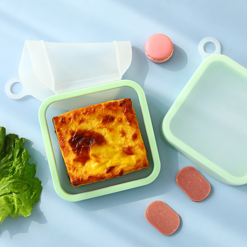 Reusable Silicone Bento Box for Sandwich Lovers
