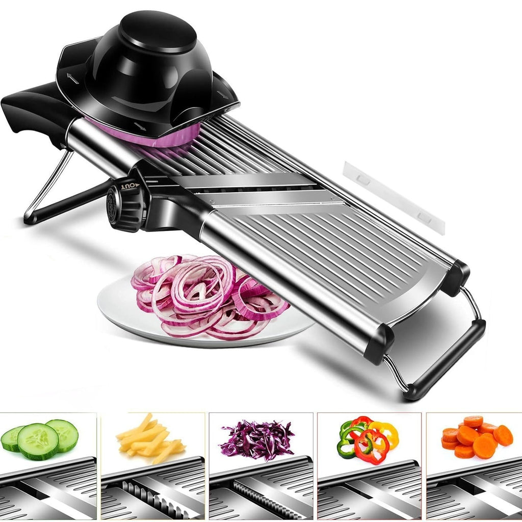 FreshPrep Mandolin Slicer with Safety Gloves and Brush