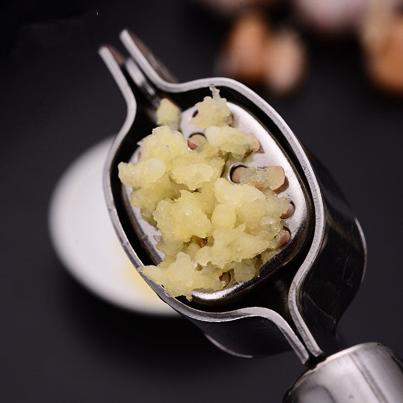 Stainless Steel Garlic Masher – Small, Strong & Handy