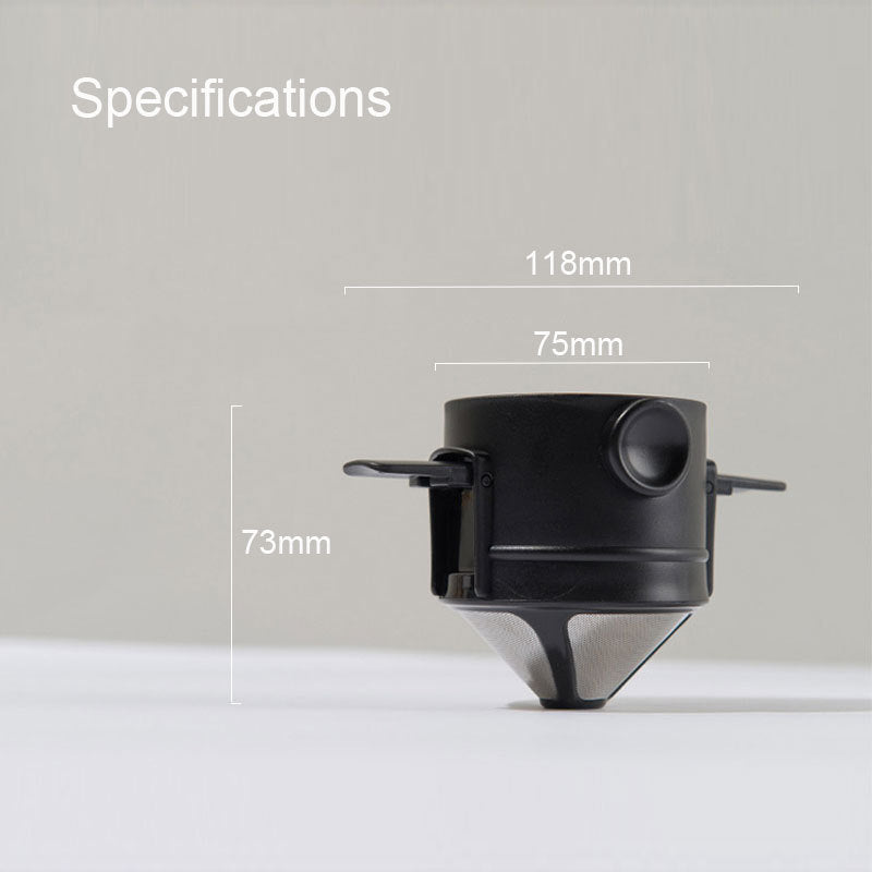 Reusable Stainless Steel Drip Filter for Fresh Coffee Anywhere
