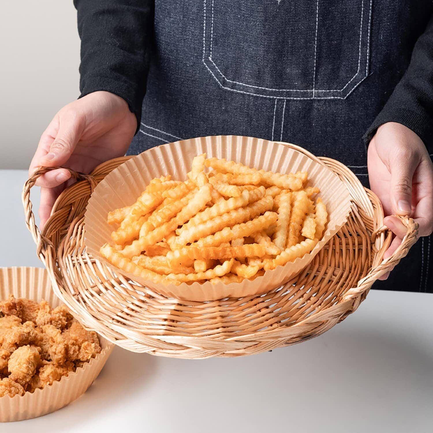 No-Mess Air Fryer Paper Liners – 200pcs Pack