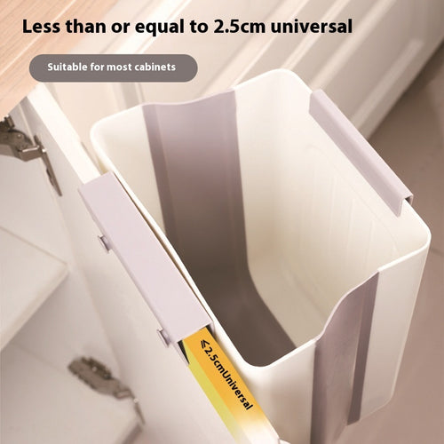 Foldable Hanging Trash Can – Space-Saving Kitchen Waste Bin
