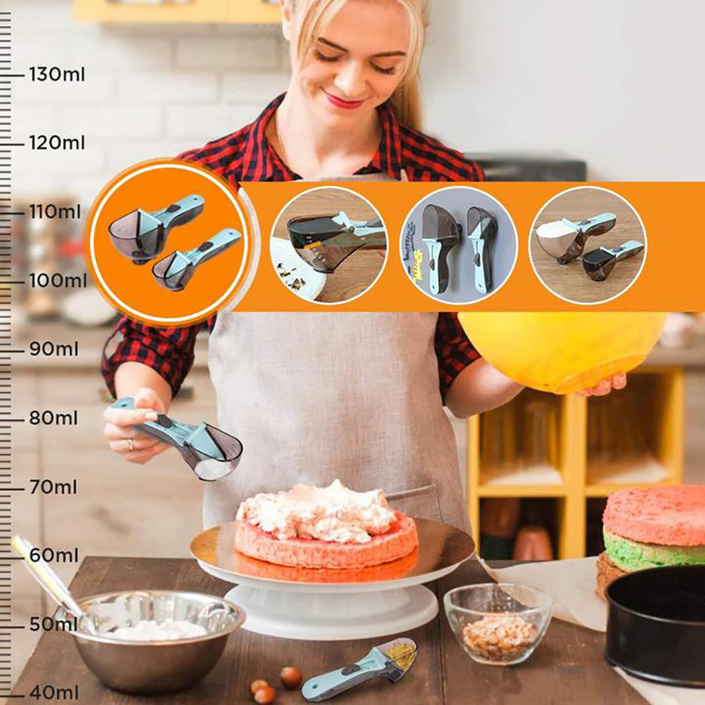 All-in-One Adjustable Measuring Cups & Spoons Set