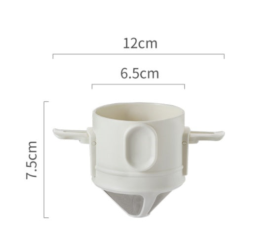 Reusable Stainless Steel Drip Filter for Fresh Coffee Anywhere