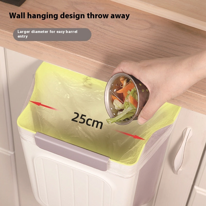 Foldable Hanging Trash Can – Space-Saving Kitchen Waste Bin