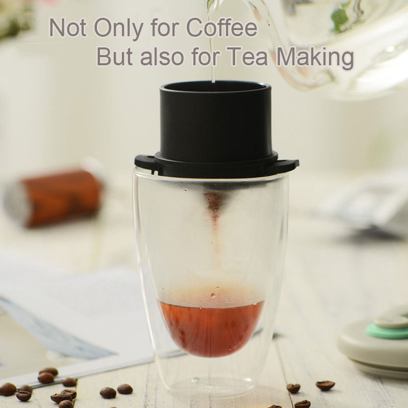 Reusable Stainless Steel Drip Filter for Fresh Coffee Anywhere