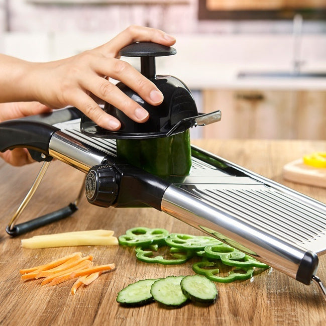 FreshPrep Mandolin Slicer with Safety Gloves and Brush