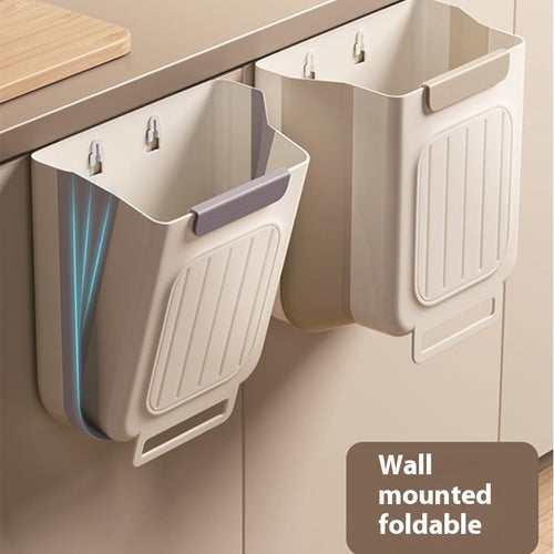 Foldable Hanging Trash Can – Space-Saving Kitchen Waste Bin